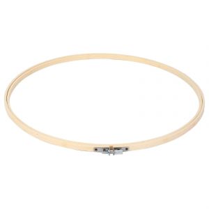 3 Pi&egrave;ces 14 Pouces Broderie Cerceaux En Bois Rond R&eacute;glable Bambou Cercle Cerceau Anneau Pour L'artisanat D'art Han - Neuf