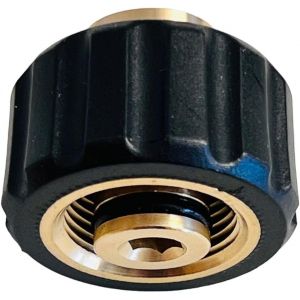 Smartek Adaptateur pour nettoyeur haute pression M22 IG vers 1/4"" IG - Raccord 1: filetage int&iquest;&iquest;rieur M22 x 1,5 - Raccord 2: filetage int&iquest;&iquest;rieur 1/4"" - Mat&iquest;&iquest;riau: laiton avec protection en - Neuf