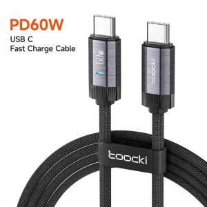Toocki-C&acirc;ble USB C vers USB Type C,240W,48V,5A,PD3.1,Charge Super Rapide pour iPhone 15,ProMax,Samsung S23,MacPle,93wei,60W-0.5m - Neuf
