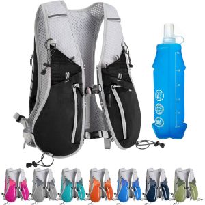 Ulteronixshop-Zounich Gilet D'hydratation De Course &Agrave; Pied Pour Femmes Et Hommes, Gilet Running Avec Bouteille D'eau De 500ml, L&eacute;ger Et R&eacute;fl&eacute;chissant Gilet De Course Pour Cyclisme, Randonn&eacute;e, Running - Neuf