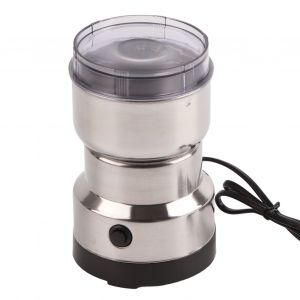 Hjlian Moulin A Cafe Electrique Pour Grains, Epices, En Acier Inoxydable, 4 Lames, Broyeur Portable, Prise Americaine 110 V - Neuf
