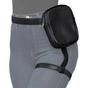 Femmes Imperm&eacute;able Sangle De Cuisse, Sac De T&eacute;l&eacute;phone Portable Sac De Jambe, Noir - Neuf