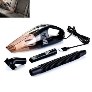 Mini aspirateur sans fil pour voiture et maison, rechargeable par USB, avec accessoires et forte aspiration - Neuf