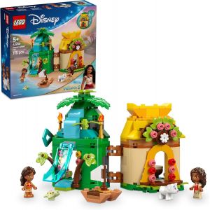 ERYI-¿ Disney Vaiana 2 L¿Île De Vaiana Miniature - Jouet De Construction Avec 2 Micro-Poupées, Maison, Toboggan Cascade & Accessoires - Cadeau Collector Pour Fille Dès 5 Ans 43260 - Neuf