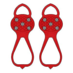 Crampons Antid&eacute;rapants &Agrave; 5 Crampons Pour L'escalade Hivernale - Couvre-Chaussures Durables Avec Une Adh&eacute;rence Am&eacute;lior&eacute;e Pour La Glace Et La Neige - Neuf