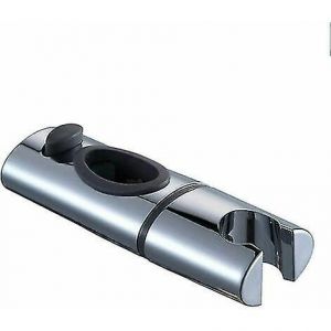 Support de pomme de douche en abs chrom&eacute; Pince de tige de douche 360 Support de douchette &agrave; main rotatif pour salles de bains ovales - Neuf