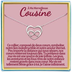 Tianyi-Belle Fille Collier Maman Cadeau Soeur De Coeur Meilleure Amie Mamie Tata Niece Marraine Demande Filleule Cousine Copine Atsem Aesh Nounou Maitresse Institutrice Maternelle Bijou Idee Original - Neuf