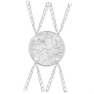 Collier D'amitié Fait Main En 4 Pièces Pour Femme, Bijoux Tendance Argentés Pour La Remise Des Diplômes, Création Cousue Avec Soin - Neuf
