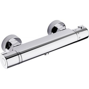 Mitigeur Thermostatique,Mitigeur de Douche Thermostatique, Robinet Baignoire avec Contr&ocirc;le de Temp&eacute;rature Constant, Laiton Finition Chrome - Neuf