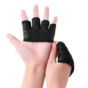 Gants De Fitness Gym Gants Anti-D&eacute;rapant Unisexe Fingerless Gants De V&eacute;lo Noir Taille L Pour Homme, Femme Sport Zubeh&ouml;r - Neuf