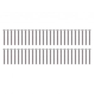 50pcs Vis &Agrave; T&ecirc;te Bouton &Agrave; Bride A2 ?70 Boutons En Acier Inoxydable T&ecirc;tes T&ecirc;tes T&ecirc;te Femelle Boulons Kitm4x40mm - Neuf