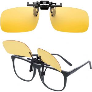 Lunettes De Conduite De Nuit À Clipser Pour Homme Et Femme, Lunettes De Conduite Antireflets, Lunettes De Vision Nocturne Polarisées, Protection Uv400, Vision Hd, S'adaptent À Toutes Les - Neuf