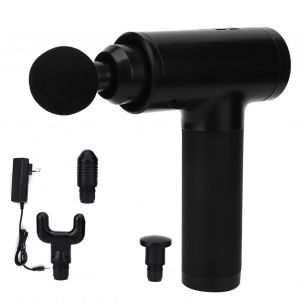 Pistolet De Massage A 6 Niveaux, Charge Sans Fil, Soulage La Fatigue Musculaire, Prise Americaine Noire 100-240 V - Neuf