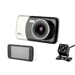 Cam&eacute;ra embarqu&eacute;e HD double avant et arri&egrave;re avec vision nocturne et capteur G - Neuf