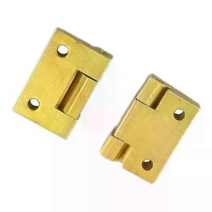 2pcs charnières en laiton massif Mini charnière bout à bout 90 degrés positionnement 19 * 125mm boîte à bijoux en bois cadeau modèle poupées maison armoire - Neuf