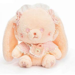 Lapin Lolita rouge en filet transformé en sac à dos en lapin, peluche chat, poupée princesse lapin, petit lapin blanc, oreiller-40CMrose - Neuf