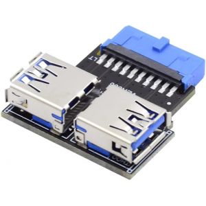ChenQuanSarl-Adaptateur De Carte Mère Pcba De Type A Femelle Double Usb 3.0 Vers 5 Gbit/S 20/19 Broches - Neuf
