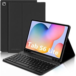 Coque Clavier Pour Samsung Galaxy Tab S6 Lite 2024/2022 10.4"", Azerty Fran&ccedil;ais Clavier Bluetooth D&eacute;tachable Pour Tablet Samsung S6 Lite 10.4"" 2024, Noir - Neuf
