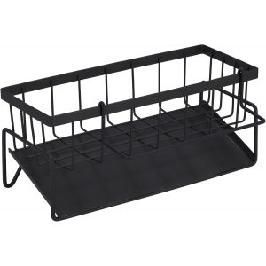 Organisateur D'évier De Cuisine Et De Salle De Bain Avec Plateau De Drainage Auto-Drainant Organisateur Pour Brosses Savons Avec Support Pour Accrocher Des Chiffons,Des Chiffons De Rangement - Neuf