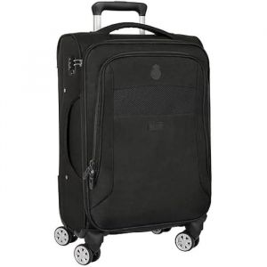 Valise &agrave; roulettes - SAFTA - Real Madrid Premium - Souple 20 Pouces - Cadenas de s&eacute;curit&eacute; - L&eacute;g&egrave;re 35x20x51 cm - Neuf