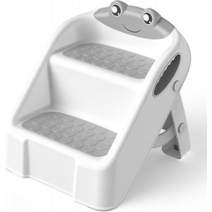 Subzonal-Escabeau Enfant Marche Pied Pliable Pour Enfant, Tabouret 2 Marches Pour B&eacute;b&eacute;, Rehausseur Stable, Multifonction Et Antid&eacute;rapant Parfait Pour Cusine, Apprentissage, Salle De Bain, De La Propr - Neuf
