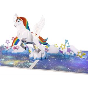 Checarzhn--No1-Carte D'anniversaire Pop-Up Licorne 3d Pour Femme, Petite Amie, S?Ur, Mère, Père Ou Enfants - Neuf