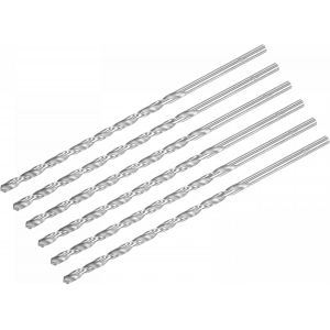 HSS(Haute Vitesse Acier) Extra Long Forets H&eacute;lico&iuml;daux 3mm Perceuse Diam&egrave;tre 200mm Longueur 6 Pcs - Neuf