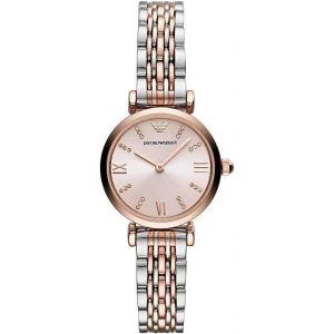 Emporio Armani Montre Pour Femmes, Ar11223 28mm Mouvement &Agrave; Quartz Deux Aiguilles Avec Bracelet En Acier Inoxydable Ou En Cuir - Neuf