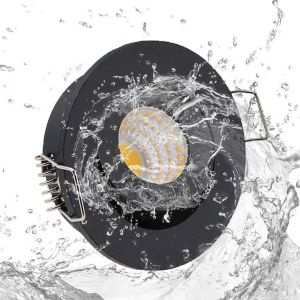 Lot De 10 Mini Spots Led Étanches Ip65 - 3 X 1 W - Éclairage Intérieur De Haute Qualité - Cob - Mini Spots Led (Noir, 3000 K)[Amp749396] - Neuf