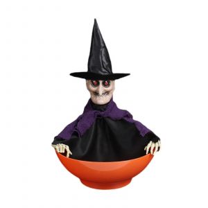 Bol à bonbons électrique pour Halloween, décoration pour maison hantée - Neuf