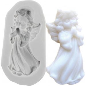 KAL-Moules En Silicone En Forme D'Ange, Pour Fondant, Chocolat, Bonbons, Fête Prénatale, Décoration De Gâteau, Pâte À Sucre, Argile Polymère - Neuf
