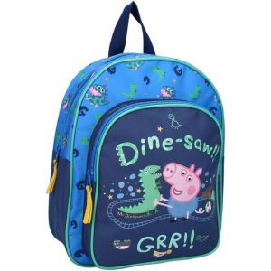 Sac À Dos Pour Garcon Peppa Pig Bleu-Enfant-Ecole-Maternelle-Garderie-Cartable Fille-Taille 31 Cm-Bretelles Réglables-Idée Cadeau - Neuf