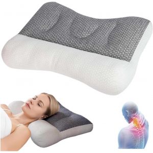 Ulteronixshop-Oreiller Pour Apn&eacute;e Du Sommeil, Oreiller Orthop&eacute;dique Pour Le Sommeil Profond, Oreiller Pour Apn&eacute;e Du Sommeil, Oreiller Ergonomique Pour Le Cou Et Les &Eacute;paules, Oreiller Pour Dormeurs Sur Le - Neuf