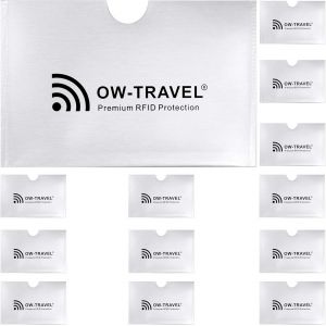 KALANKA-Etui Carte Bancaire Anti Piratage - Anti RFID Anti FRAUDE - Protection Carte Bancaire, Carte Bleue sans Contact - Protege Carte Bancaire (RFID Pochette Protection Porte Carte 10) - Neuf