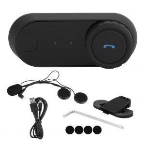 Casque moto etanche multifonction sans fil BT sans interphone - Neuf
