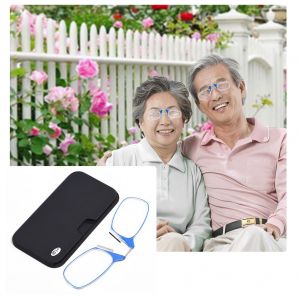 Etui porte-cles pliable pour lunettes de lecture, lunettes de presbytie, pince-nez, 200 - Neuf