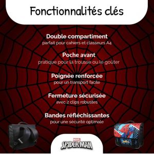 Cartable Primaire Garçon 38 Cm - Grand Rangement - Tons Orange & Rouge - Différents Modèles & Licences - Neuf