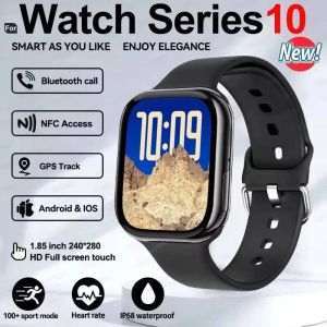 2025 Nouvelle Série Montre 10 Gps Piste Montre Intelligente Hommes Femme Hd Bluetooth Appel Étanche Sport Smartwatch Pour Apple Android Ios.Black.For Apple Series 10 - Neuf