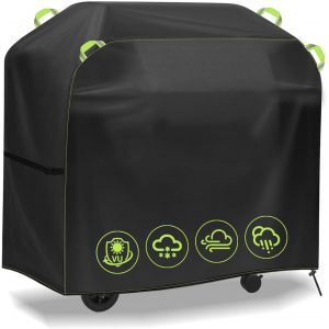 Ulteronixshop-Housse Barbecue Ext&eacute;rieur 145*60*120cm, Anti-Vent B&acirc;che de Protection Barbecue Camping-gaz en Tissu Oxford 420D, Etanche Housse BBQ/Chariot Plancha Convient aux Weber,Brinkmann,Char Bro - Neuf
