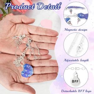 3 Pi&egrave;ces Collier D'amiti&eacute; Pour 3, Coeur Separable Pendentif, Collier D Amiti&eacute; 3 Filles, Collier Amiti&eacute; Pour 3 Pour Soeur Friend Cadeau Anniversaire, Bff Colliers Meilleurs Amis - Neuf