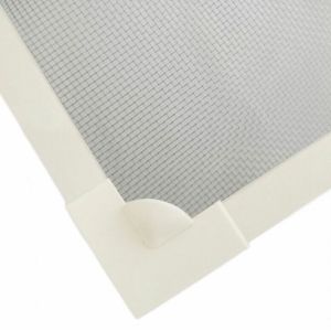 Auto-Adhesif Magnetique, Moustiquaire, Anti-Moustiques Et Anti-Poussiere De L'ecran De La Fenetre, Cadre Blanc En Polypropylene Gris, 60 X 140 Emplacements De Carte, L'auto-Installation - Neuf