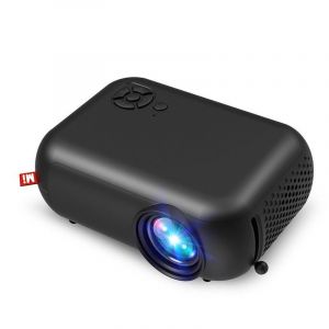 Mini Videoprojecteur HD 1080P Portable 1800 Lumens Son Surround HDMI USB Noir YONIS - Neuf