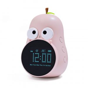 Reloj Despertador Digital Rosa Para Niños, Con 6 Timbres, Sin Tictac, Pantalla Led De Día Laborable Y Recargable Por Usb Para Dormitorio. - Neuf