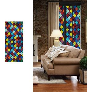 45 x 100 cm Opaque Blackout Film de Fenêtre Décorative Auto-Adhésif Film de Confidentialité pour la Maison Chambre à coucher salle de Bains Salle de Séjour - Neuf