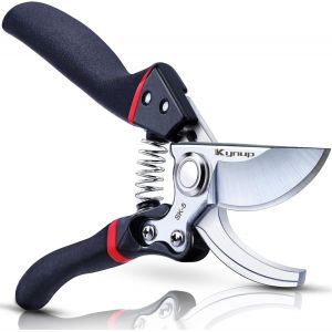 JEXNOVASHOP-Secateur de Jardin, 8.6"" S&eacute;cateur Jardin Professionnels, Ciseaux Jardinage Plante, Tondeuses Pour Plantes, Outils de Jardin, Noir - Neuf