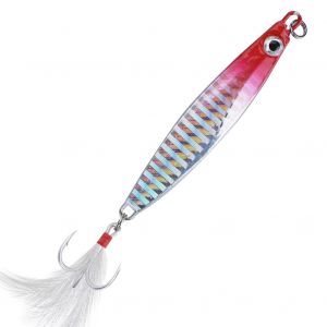 Leurre De Peche En Alliage Dur Et Durable, Hamecon Triple, Queue En Plumes, Accessoire (A) - Neuf