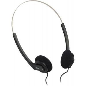 lbgwp60-Arko, Casque Filaire Pour Pc, Smartphone, Mac, Tablette, Universel Stéréo, Arceau Réglable, Ultra Léger Et Confortable, Pr Jack Gold 3,5 Mm, Ergonomique, Câble 1.10 Mètres ¿ Noir - Neuf