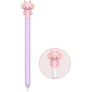 ERYI-Étui Dragon Mignon Pour Apple Pencil 2Ème Génération Et Apple Pencil Pro Étui Housse De Protection En Silicone Peau Apple Pencil Accessoires (Apple Pencil 2Ème Génération & Pro, Violet) - Neuf