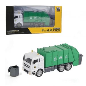 Simulation 1:50 Garbage Truck Model Alloy Engineering Vehicle Kids Toys Children Gifts for Kids - Neuf