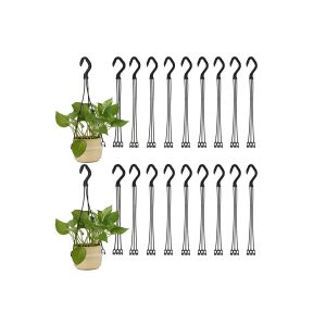 Lot De 20 Crochets De Suspension Pour Pots De Fleurs Avec Support &Agrave; 3 Branches Pour Pots De 18 Cm - Neuf